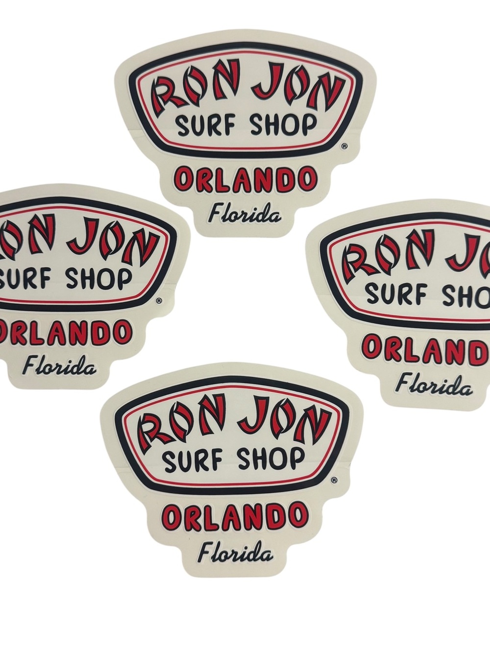 Ron Jon Surf Shop Orlando Florida 4 Stickers New